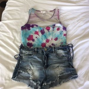 Tie dye body suit
